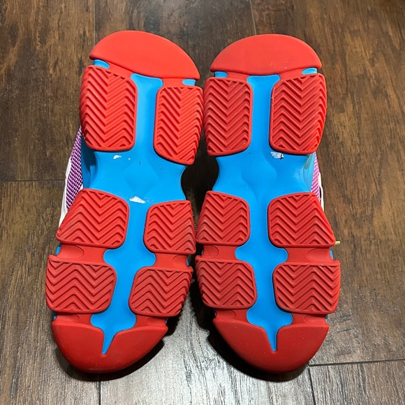 STEVE MADDEN Possession Chunky Lace Up Sneaker In Blue Multi Colored 10 - Picture 5 of 11